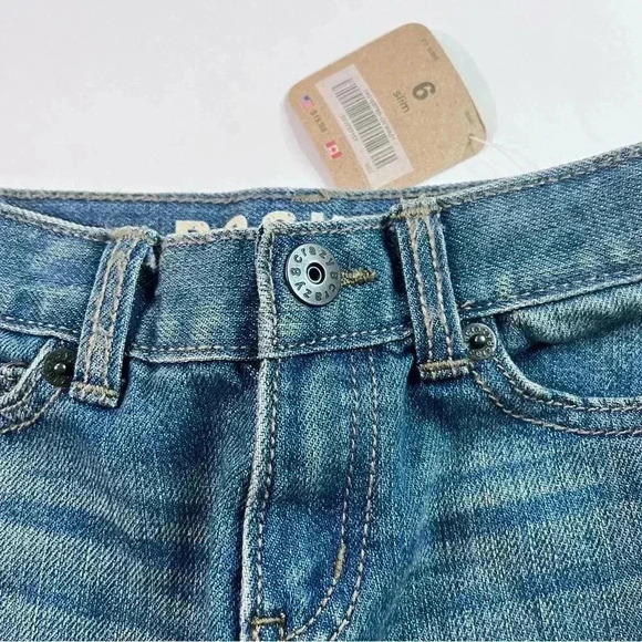 Crazy 8 slim size 6 kids jeans denim adjustable waist‎ new with tags - Picture 3 of 4
